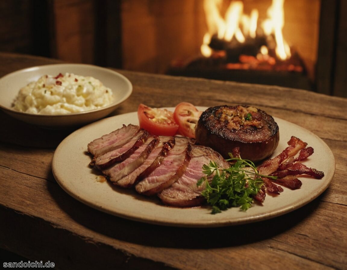 Hamburger Deichgraf mit Zwiebeln und Speck - Typische Gerichte der Hansestadt Hamburg